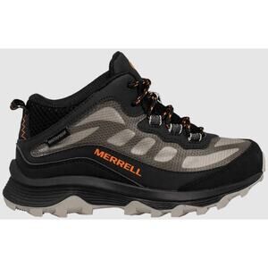 Merrell Juniors Moab Speed Mid Black Orange Sneaker Boots Size 3.5W